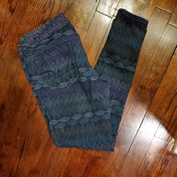 American Eagle printed jeans size 4 - Picture 4 of 5